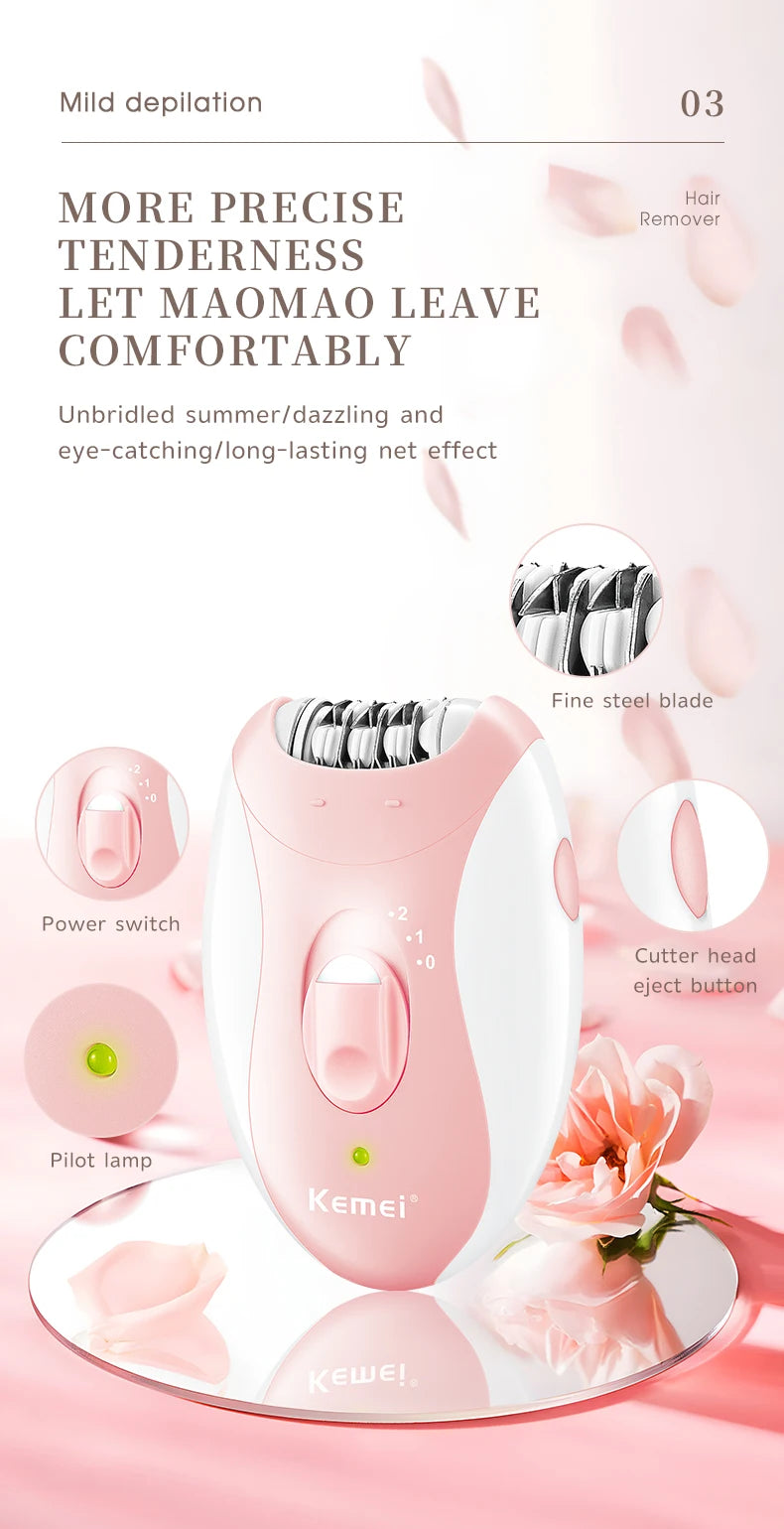 Rechargeable Women Epilator Electric Hair Remover