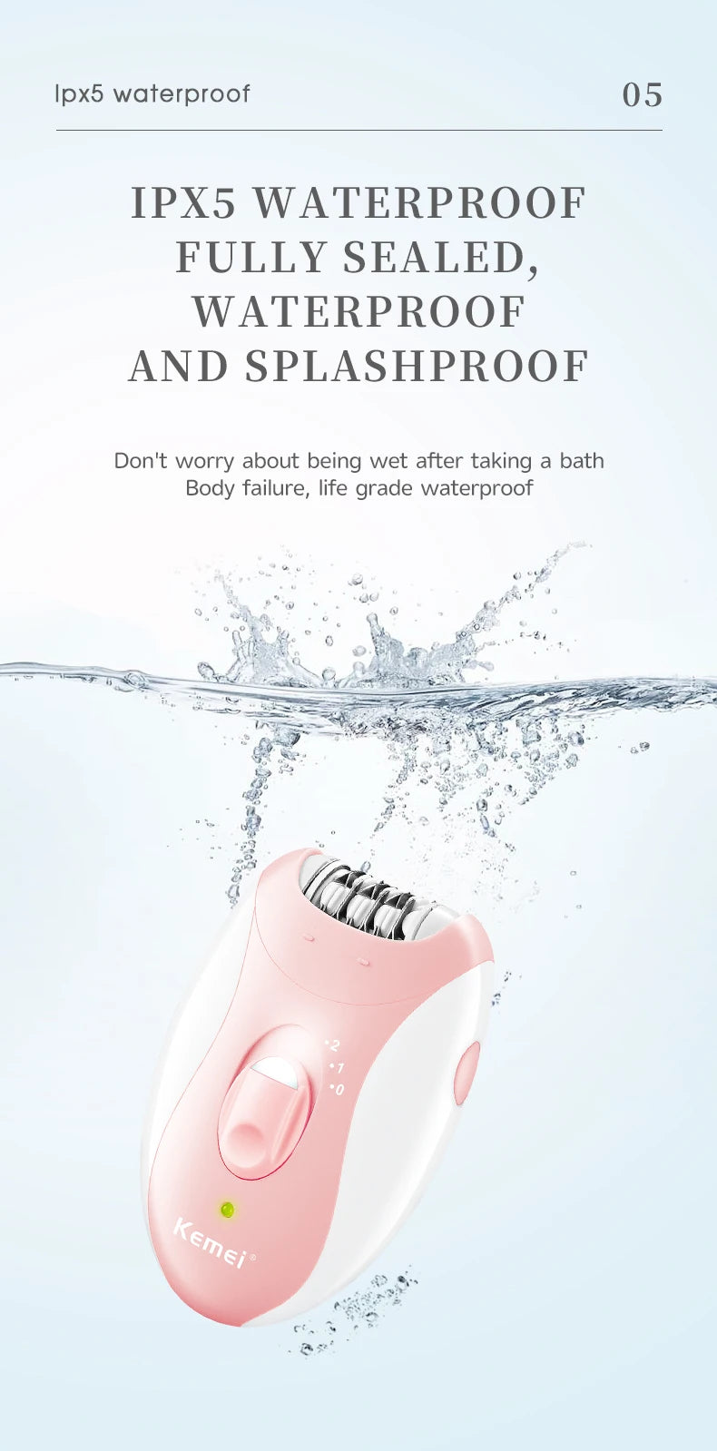 Rechargeable Women Epilator Electric Hair Remover