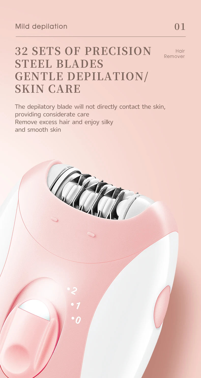 Rechargeable Women Epilator Electric Hair Remover