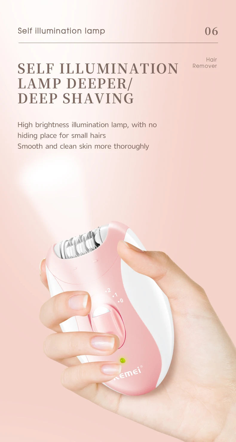 Rechargeable Women Epilator Electric Hair Remover